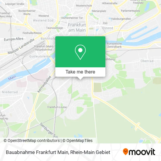 Карта Bauabnahme Frankfurt Main