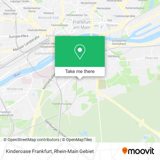 Карта Kinderoase Frankfurt