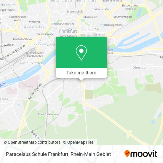 Карта Paracelsus Schule Frankfurt