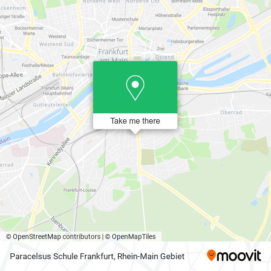 Paracelsus Schule Frankfurt map