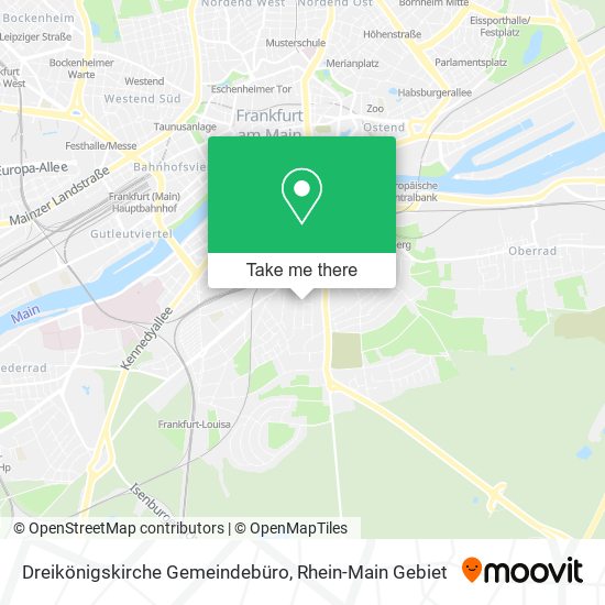 Dreikönigskirche Gemeindebüro map