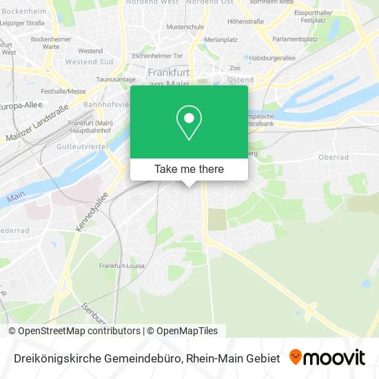 Карта Dreikönigskirche Gemeindebüro