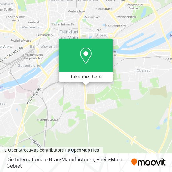 Die Internationale Brau-Manufacturen map