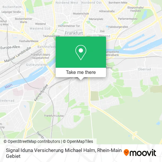 Карта Signal Iduna Versicherung Michael Halm