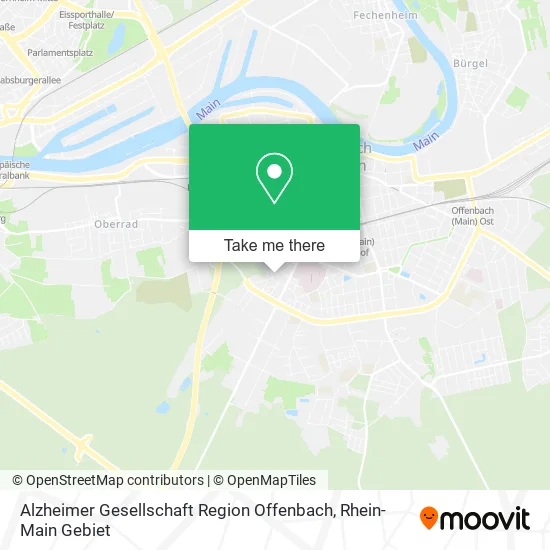 Карта Alzheimer Gesellschaft Region Offenbach
