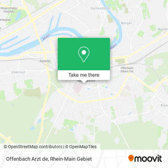 Карта Offenbach Arzt de