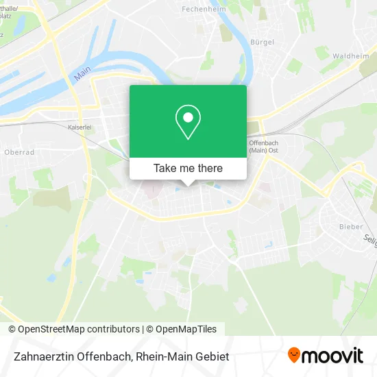 Карта Zahnaerztin Offenbach