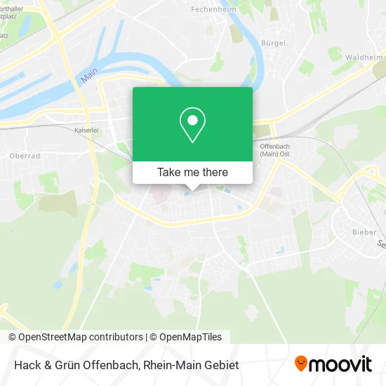 Карта Hack & Grün Offenbach