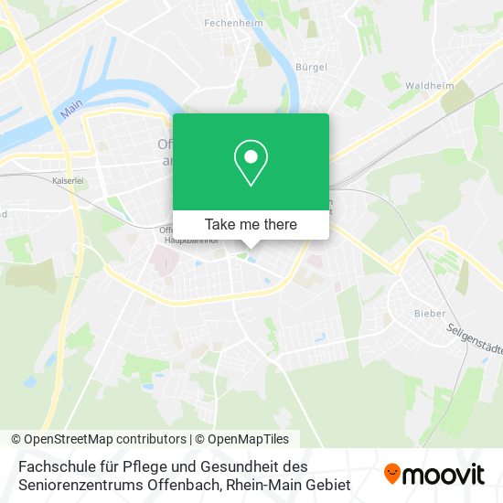 Fachschule für Pflege und Gesundheit des Seniorenzentrums Offenbach map