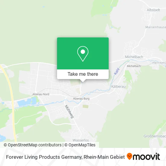 Карта Forever Living Products Germany