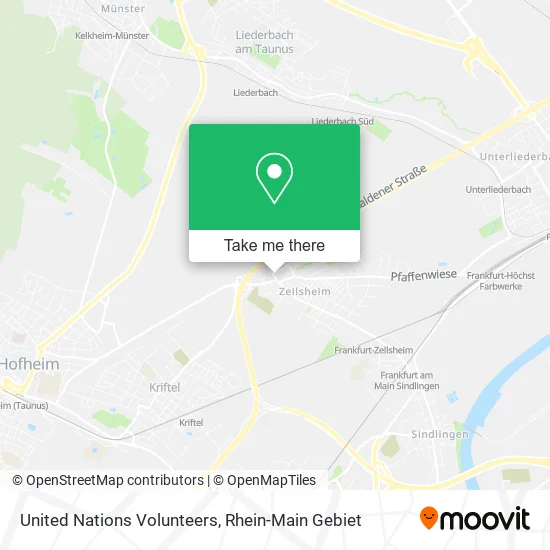 Карта United Nations Volunteers