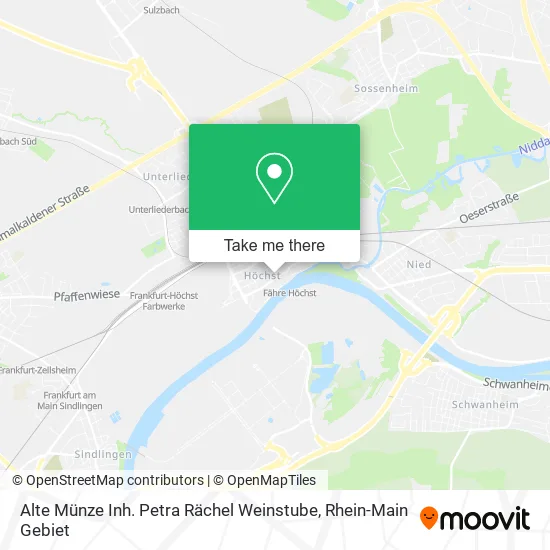 Карта Alte Münze Inh. Petra Rächel Weinstube