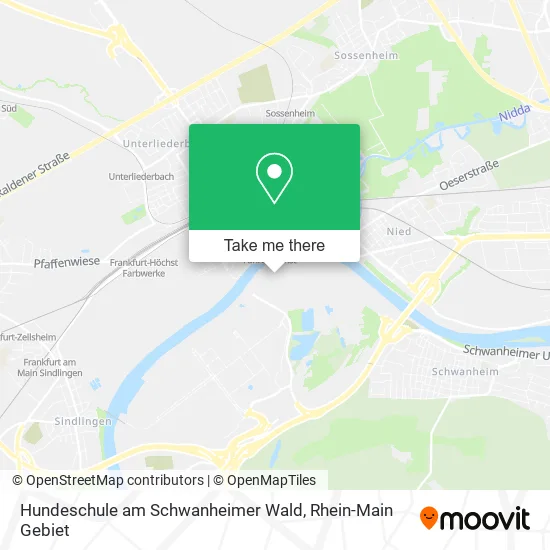 Карта Hundeschule am Schwanheimer Wald