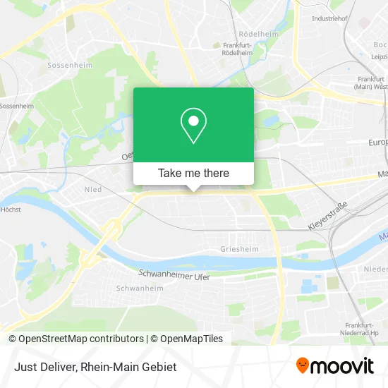 Карта Just Deliver