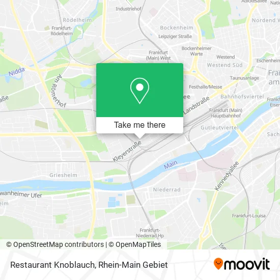 Карта Restaurant Knoblauch