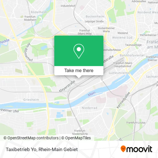 Карта Taxibetrieb Yo