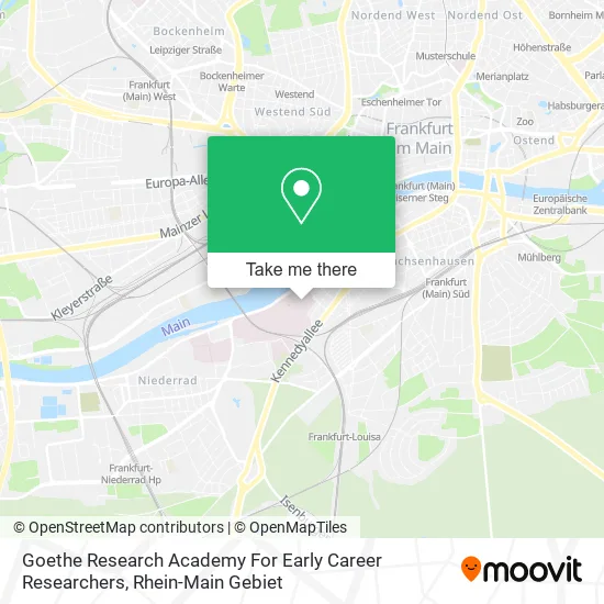 Карта Goethe Research Academy For Early Career Researchers