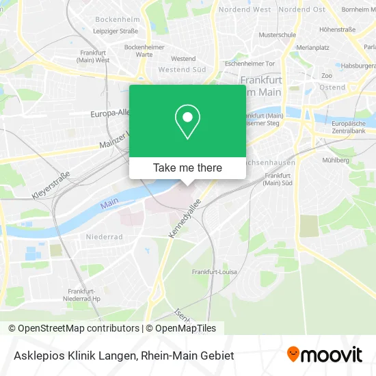 Карта Asklepios Klinik Langen
