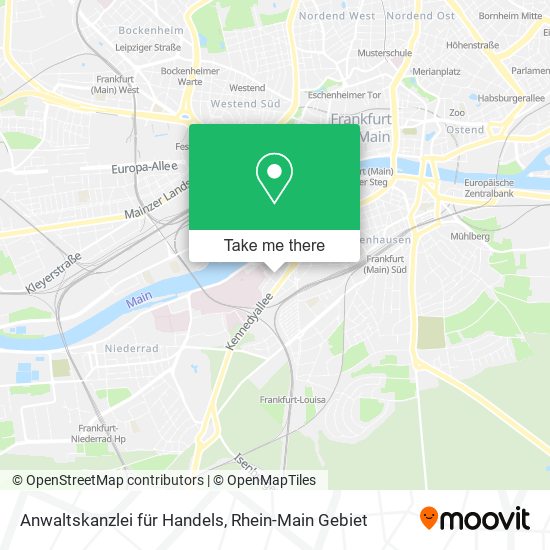 Anwaltskanzlei für Handels map