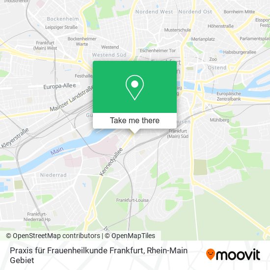 Praxis für Frauenheilkunde Frankfurt map