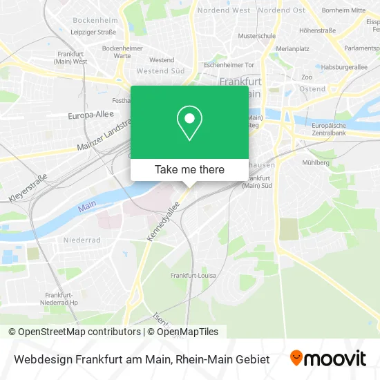 Карта Webdesign Frankfurt am Main