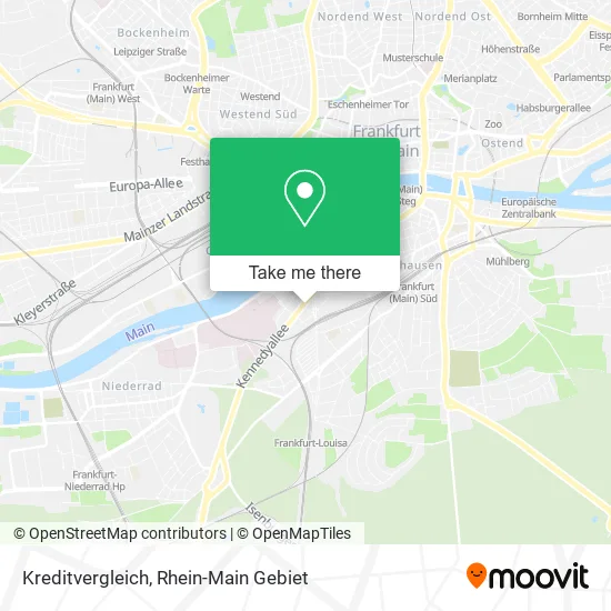 Карта Kreditvergleich