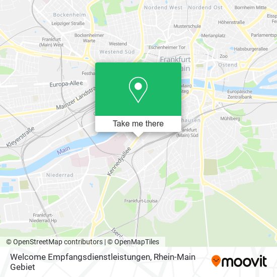 Welcome Empfangsdienstleistungen map