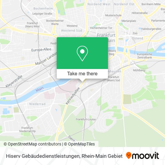 Hiserv Gebäudedienstleistungen map