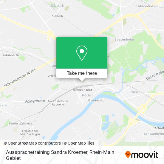 Aussprachetraining Sandra Kroemer map