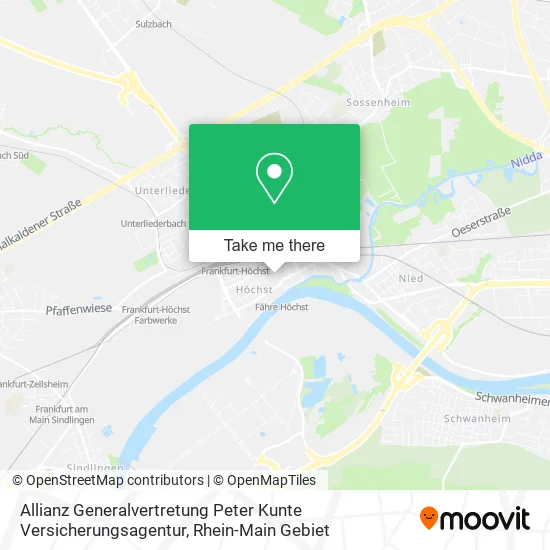 Карта Allianz Generalvertretung Peter Kunte Versicherungsagentur