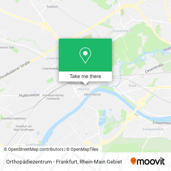 Orthopädiezentrum - Frankfurt map