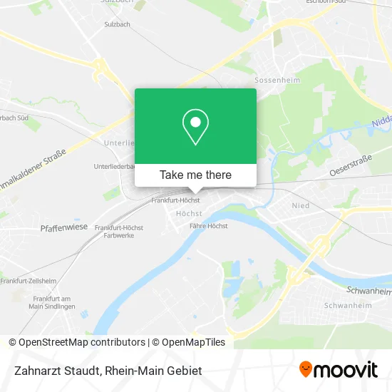 Карта Zahnarzt Staudt
