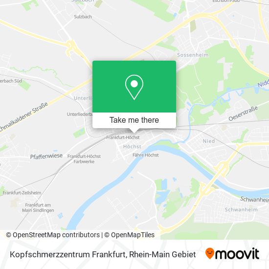Kopfschmerzzentrum Frankfurt map