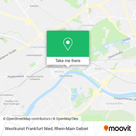 Westkunst Frankfurt Nied map