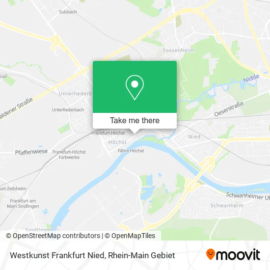 Карта Westkunst Frankfurt Nied