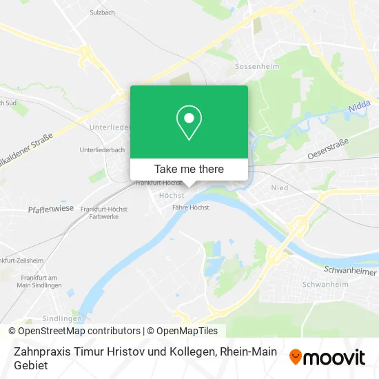 Карта Zahnpraxis Timur Hristov und Kollegen