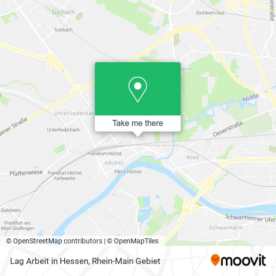 Карта Lag Arbeit in Hessen