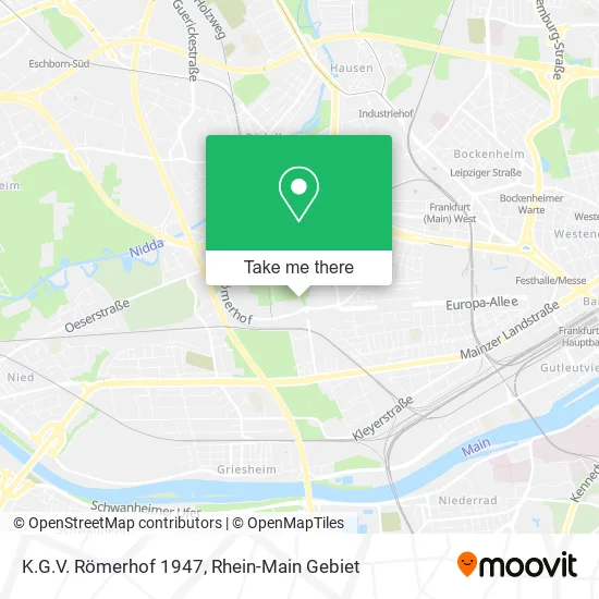 Карта K.G.V. Römerhof 1947