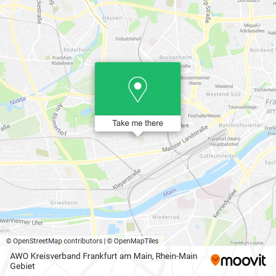 Карта AWO Kreisverband Frankfurt am Main