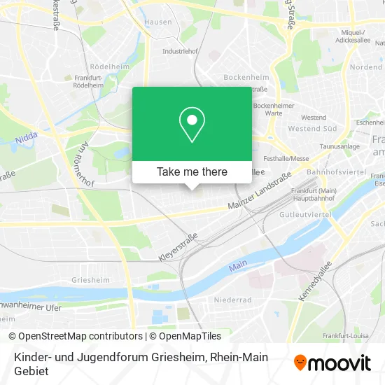 Карта Kinder- und Jugendforum Griesheim