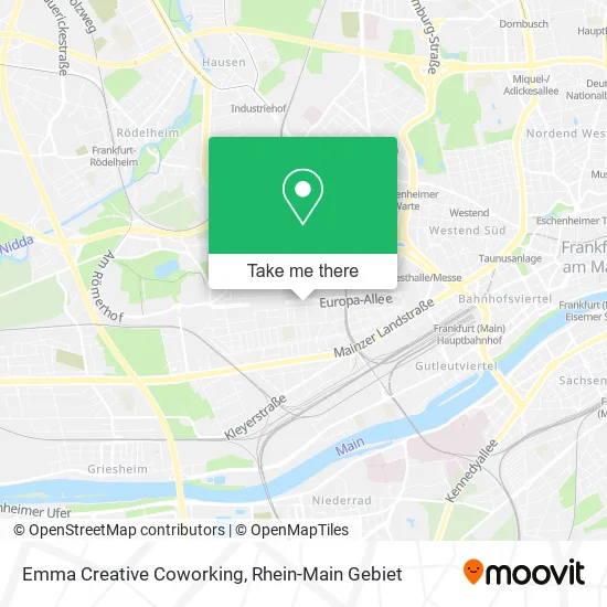 Карта Emma Creative Coworking