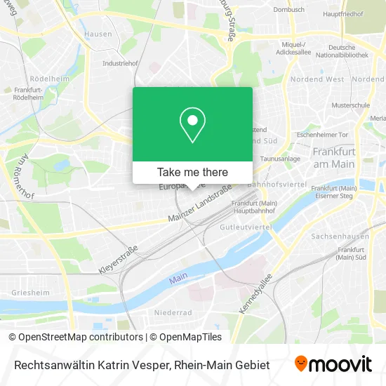 Карта Rechtsanwältin Katrin Vesper