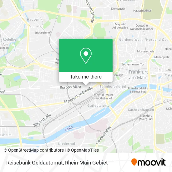 Карта Reisebank Geldautomat