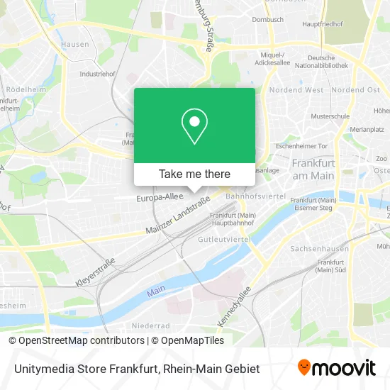 Карта Unitymedia Store Frankfurt