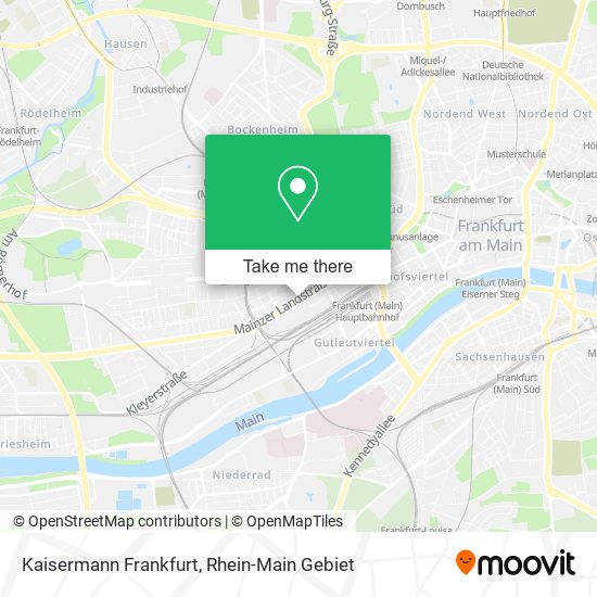 Kaisermann Frankfurt map