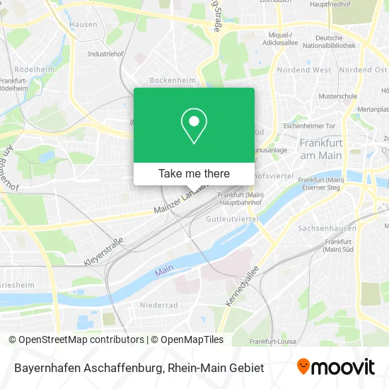 Карта Bayernhafen Aschaffenburg