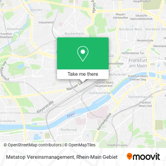 Карта Metatop Vereinsmanagement