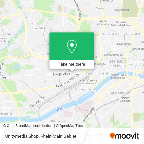 Unitymedia Shop map