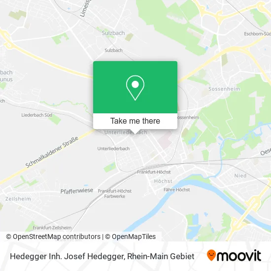 Карта Hedegger Inh. Josef Hedegger