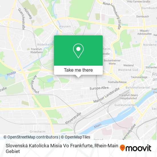Slovenská Katolícka Misia Vo Frankfurte map